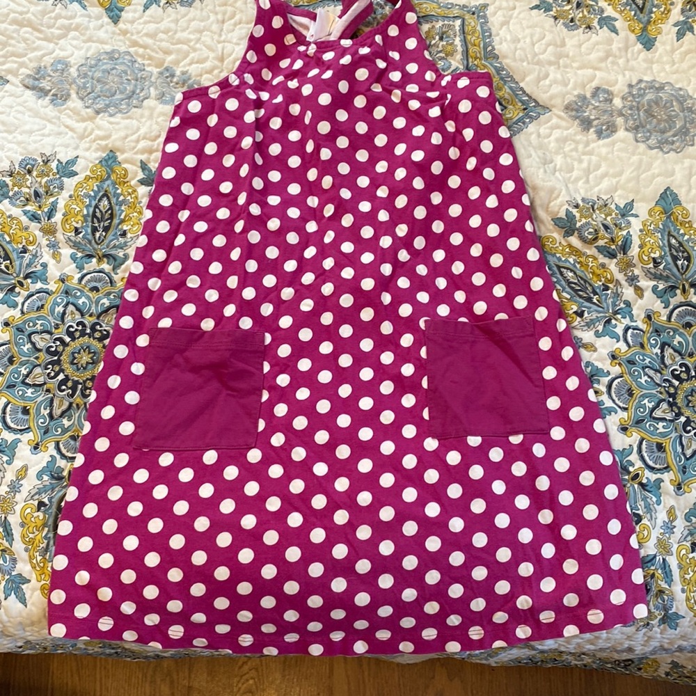 Hanna Anderson size 130 little girls sundress EUC